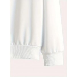 Men'S Custom Photo/Text Printed Fleece Hoodie - Personalized Photo/Text, Breathable Fleece Sweater, Large Size Vintage Style Crew Neck Long Sleeve, Loose Fit for Christmas Gifts, Team Uniforms & Casual Wear, Custom Photo/Text Printing