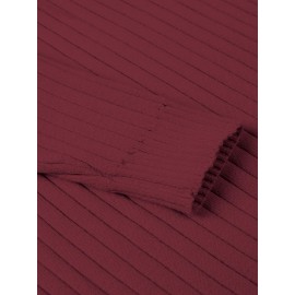 Plus Size Men'S Slim Fit Turtleneck Sweater Casual Warm Pullover Sweater Ribbed Sweater, Basic Style Top, Perfect for Fall/Winter Daily And Outdoor Wear