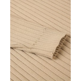 Plus Size Men'S Slim Fit Turtleneck Sweater Casual Warm Pullover Sweater Ribbed Sweater, Basic Style Top, Perfect for Fall/Winter Daily And Outdoor Wear