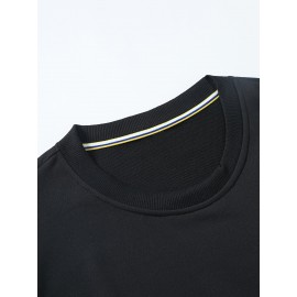 Men'S Heavyweight 12.35oz Personalized Sweater - Custom Text/Logo Printing, Loose Fit Crew Neck Long Sleeve, Soft Comfortable Casual & Formal Wear, Custom T-Shirt Design with Your Own Pattern, Ideal for Corporate Gifts, Events & Everyday Use - Durab