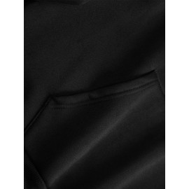 Men'S Oversized Fleece-Lined Hooded Sweatshirt with Surf & Beach Graphic Print - 100% Micro-Elastic Knit, Kangaroo Pocket, Surfing Surf Co. Design, Surfing-Themed Casual Pullover for Surfing, Beachwear & Everyday Comfort (Large Size) - Ideal Gift fo