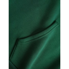 Men'S Oversized Fleece-Lined Hooded Sweatshirt with Surf & Beach Graphic Print - 100% Micro-Elastic Knit, Kangaroo Pocket, Surfing Surf Co. Design, Surfing-Themed Casual Pullover for Surfing, Beachwear & Everyday Comfort (Large Size) - Ideal Gift fo