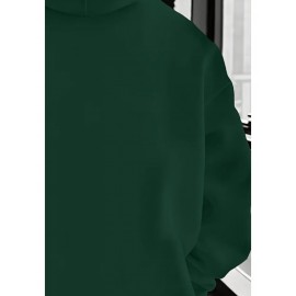 Men'S Oversized Fleece-Lined Hooded Sweatshirt with Surf & Beach Graphic Print - 100% Micro-Elastic Knit, Kangaroo Pocket, Surfing Surf Co. Design, Surfing-Themed Casual Pullover for Surfing, Beachwear & Everyday Comfort (Large Size) - Ideal Gift fo