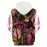 Men'S 3D Deer Print Hooded Jacket with Pink Camo & Country Girl Lettering - Long Sleeve Casual Hunting & Outdoor Hoodie, Adjustable Drawstring Pocket, Spring/Fall Camouflage Coat for Daily Wear (Regular Fit, Deer Stag Design), Plus Size