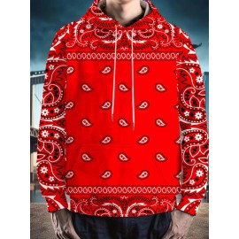 Men's Plus Size 3D All-Over Print Hooded Sweatshirt with Wolf & wild/neutral color patterns - Warm Winter Sweater for Parties, Casual Wear, Christmas & New Year Events - Machine Washable Pullover Gift, PLUS SIZE