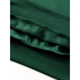 Men'S Plus Size Hoodie - Navy Pullover Sweatshirt, Regular Fit Long Sleeve Hooded Sweater for Everyday & Formal Wear, Soft Knit Fabric with Slight Stretch - Big & Tall Friendly