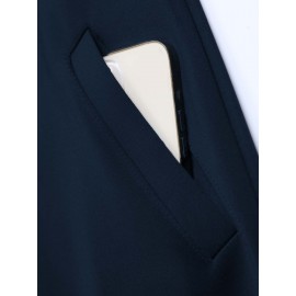 Men'S Plus Size Hooded Jacket - Navy Blue with Germany Deutschland Text, Zip-Up Front Closure, All-Season Casual Coat for Everyday & Formal Events, Lightweight Outerwear (Size Larger than Regular Fit), Versatile Layering, Modern Menswear, Durable Fabric, Stylish Coat, Urban Style, Layering Piece, Trendy Menswear, Highquality Stitching, Big And Tall Men, PLUS SIZE, Seasonal Fashion, Plus Size Men, ' Fashion Classy jacket, formal jacket men plus size talllageHeavy Jacket warmer mens