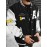 Men's Large Size Baseball Jacket A-69 Letter Print (A for Alpha, 69 for Number 6 & 9) - Plus Size Outerwear with Snap Closure & Pockets, Machine-Washable Polyester Spring/Fall Winter Casual Wear - Christmas Gift for Big & Tall Men, PLUS SIZE