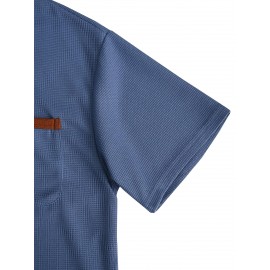 3pcs Men'S Plus Size Casual Short Sleeve T-Shirt Set, Essential Basic Tee - Breathable, Soft & Comfortable Waffle Fabric, Solid Color, Round Neck, Perfect for Casual Attire, PLUS SIZE, Men'S Set On, Men'S White Beach Set, Men'S Training Suit Set, Men'S Beach Set For Large Sizes