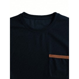 3pcs Men'S Plus Size Casual Short Sleeve T-Shirt Set, Essential Basic Tee - Breathable, Soft & Comfortable Waffle Fabric, Solid Color, Round Neck, Perfect for Casual Attire, PLUS SIZE, Men'S Set On, Men'S White Beach Set, Men'S Training Suit Set, Men'S Beach Set For Large Sizes