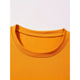 Men'S Plus Size Beige T-Shirt - 