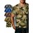 4pcs Men'S Camo Tactical T-Shirts - Breathable Polyester, Crew Neck, Short Sleeve, Casual Sports Knit Fabric, Slight Stretch, Regular Fit for Spring/Summer Outdoor Activities, PLUS SIZE