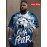 Men's Lion Face T-Shirt with Lion & 'Faith Over Fear' Slogan Print - Oversized Streetwear Tee, Plus Size Casual & Party Outfit, Comfortable Short Sleeve Shirt, Machine Washable White & Blue Lion Design, PLUS SIZE, Mens Trendy Shirts, Tshirt For Men, Mens Tshirt, T Shirt For Men Plus Size, Oversized T Shirt Men, Plus Size Mens T Shirt, Shirts For Men Plus Size, Plus Size Mens Clothing, Plus Size Men Clothing, Mens Shirts, Mens Tshirts, Mens Plus Size Shirt, Fathers Day Gift,