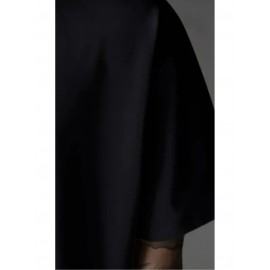 Men's Gothic Skull & Rose T-Shirt with Back Print - Oversized Streetwear Fit, Bold 