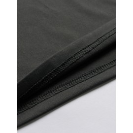 2pcs Men's Heavyweight 95% Polyester/5% Spandex Oversized Long Sleeve T-Shirt Set - Soft Stretch Round Neck Casual Layering Shirts in Green & Grey, Solid Color Winter Warmth, Comfortable Casual Attire, Plus Size Available (Machine Washable) - Ideal for Fall & Winter Layering Essentials (Casual & Formal Outfits) - Versatile Matching Outfits for Men, Relaxed Fit, Durable & Easy Care, Long Sleeve T Shirts for Men, Mens Plus Size T Shirt, Printed T Shirts for Men, PLUS SIZE