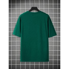4pcs Men'S Plus Size Casual T-Shirts - Soft Polyester-Spandex Blend, Breathable & Comfortable, Solid Color Short Sleeve Round Neck Tees for Casual Attire, Back-to-School Essentials, 95% Polyester 5% Spandex, Regular Fit, Versatile Clothing, Minimalist Design, Stretchy Fabric, Everyday Essentials, Simple Style, Durable Construction, Basic Tee, College Students, PLUS SIZE, Soft Tee, Casual Shirt, Minimalist Clothing, Durable Fiber, Sporty Tee, Oversized Tee, Active Lifestyle, Versatile