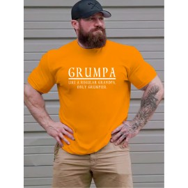 Funny Grandpa Saying T-Shirt - Plus Size Men's Heavyweight Tee with 